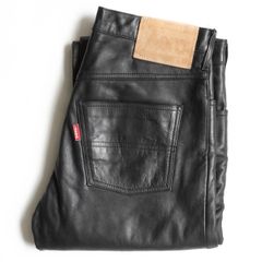 エアロレザー ステアハイド レザーパンツ W28 ブラウン 茶 本革 Aero