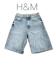 H&M トレンド 膝丈 デニムパンツ 34 XSのサムネイル