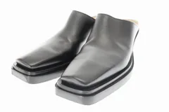 ボッテガヴェネタ BOTTEGA VENETA スクエアトゥ レザー ミュール スリッポン ブラック 42 ブランド古着ベクトル 中古☆AA★▲■250704のサムネイル