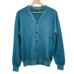 Cruciani(クルチアーニ) カーディガン サイズ48 XL メンズ美品  - ブルー×アイボリー 長袖のサムネイル