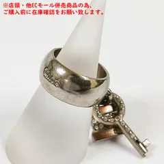 ※併売商品※◆中古◆Chloe【クロエ】チャームリング シルバーカラー ラインストーン 指輪 アクセサリー レディース　M1929のサムネイル