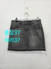 26 新品 ディッキーズ デニムミニスカート ブラックのサムネイル
