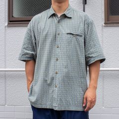 BARNS バーンズ 半袖オープンカラーチェックシャツ BR26245 M - メルカリ