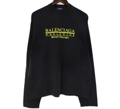 バレンシアガ BALENCIAGA 【 675040 TLVB1 RETAIL THERAPY L/S TEE 】 ロゴ プリント ロングスリーブ Tシャツ カットソー　51451のサムネイル