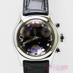 CORUM コルム バブル レディース クォーツ クロノグラフ 腕時計 SS 黒 中古 196.250.20のサムネイル