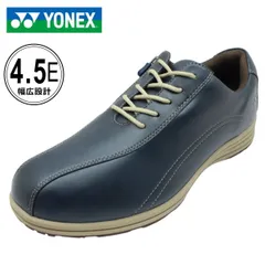 ヨネックス YONEX メンズ M118W  ウォーキングシューズ  パワークッション 幅広 4.5E ワイドタイプ 内側ファスナー スニーカー 膝 腰 負担軽減 シニア 旅行 父の日 ギフト ネイビーブルーのサムネイル