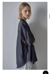 未使用・新品】aere アエレ bowtie wave satin shirt - メルカリ