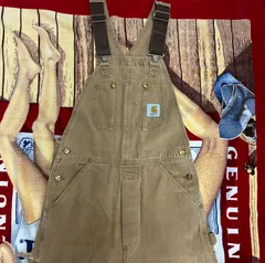 Carhartt オーバーオール ダブルニー ダック ベージュ デニムのサムネイル
