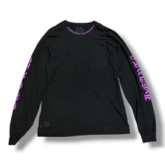 CHROME HEARTS Neck Logo L/S Tee ネックロゴロングスリーブTシャツ カットソー クロムハーツ ブラック L （19121M）のサムネイル