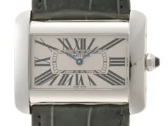 CARTIER カルティエ タンクディヴァン LM W6300655  腕時計 スティール/本革 シルバー文字盤 クオーツ メンズ【中古】472のサムネイル