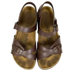 【美品】ベチュラ (24) サンダル ストラップ ベルト フラット 本革 レザー 定番デザインのサムネイル