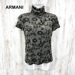 ARMANI COLLEZIONI アルマーニコレッツォーニ 花柄 ベロア カットソー グレーのサムネイル