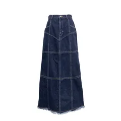 2024AW FETICO フェティコ DENIM SLIT MAXI SKIRT 十字スリットデニム スカート インディゴ 2 FTC244-0501のサムネイル