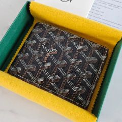 新品 未使用】ゴヤール 折り財布 カード×6 お札×2 ブラック - メルカリ