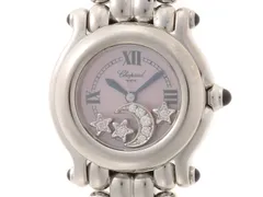 Chopard ショパール ウォッチ ハッピースポーツ ムーンスター 時計 27/8250-23 腕時計 ステンレス ピンクシェル/8ピースダイヤ クオーツ レディース【中古】432のサムネイル