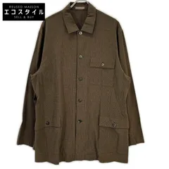 JURGEN LEHL　ヨーガンレール　ブラウン コットン100 チェック シャツジャケット　Lのサムネイル