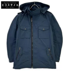 LANVIN　ランバン　ネイビー ナイロン ミリタリージャケット　48のサムネイル