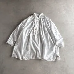 美品 / KAPITAL キャピタル / コットンリネン パッチワーク カットオフ ムラシーチング チェコカトマンズ シャツ / レディース S/1 / オフホワイト / 日本製 / ブラウス / トップスのサムネイル