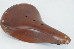 BROOKS B17 ブルックス レザーサドル ブラウン 本革 穴あき - メルカリ