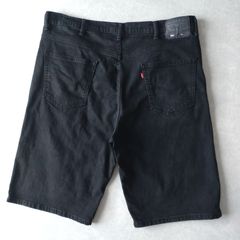 バギーデニムショーツ リーバイス 569 古着 □古着 Levi's リーバイス 569 ブラックデニム ハーフパンツ 短パン