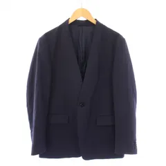 プラステ PLST 23AW ダブルクロスノーカラージャケット アウター シングル 総裏地 M 紺 ネイビー 36-3304021 /BBのサムネイル