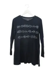センソユニコ Senso unico 水森亜土 ADO MIZUMORI ロンT 40 Tシャツ 長袖 カットソー チュニック プリント ボーダー ネイビー系 紺 トップスのサムネイル