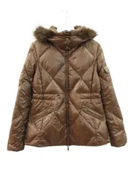 バーバリー ロンドン BURBERRY LONDON ダウンジャケット コート フォックスファー付き 40 ブラウン 茶 アウター 上着のサムネイル