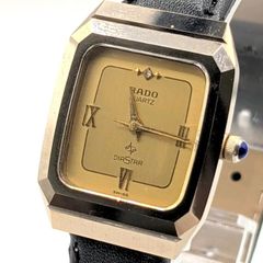 稼動品】RADO DiaStar デイト ゴールド スクエア レザー - メルカリ