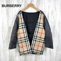 BURBERRY LONDON バーバリーロンドン ノバチェック ライナーダウンジャケット ベージュ ブラックのサムネイル