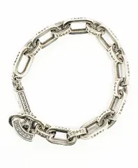 クロムハーツ CHROME HEARTS PAPER E CHAIN 8LINK ペーパー E チェーン ブレスレット 8リンク シルバー 【ブランド古着ベクトル】【中古】☆AA★ ▲■ 251003のサムネイル