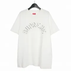 シュプリーム SUPREME 15AW Chenille Arc Logo シェニールアーチロゴ さがら刺繍 Tシャツ カットソー 半袖 M ホワイト 白のサムネイル