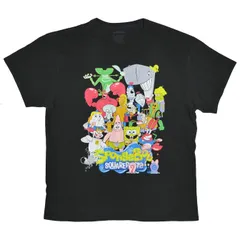 【L】スポンジボブ ビキニタウン 大集合 Tシャツ パトリック イカルド サンディ カーニさん プランクトン ゲイリー さまよえるオランダ人 パフ先生 マーメイドマン  フジツボボーイのサムネイル
