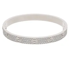 カルティエ  LOVE BRACELET PAVE DIAMONDS 18KWG PAVEダイヤブレスレット メンズ 16のサムネイル