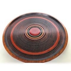 高級・美品】博古堂 鎌倉彫 24cm 丸盛器 取り箸付き - メルカリ