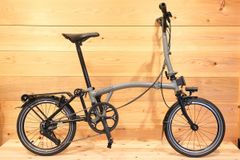 Brompton P-LINE URBAN MIDBAR M4R Storm Gray 2022 Model 16-inch Folding Mini Velo Folding Bike [Chiba Store]