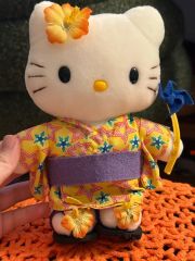 ハローミミィ 浴衣 ハイビスカス ぬいぐるみ マスコット 2001年 - メルカリ