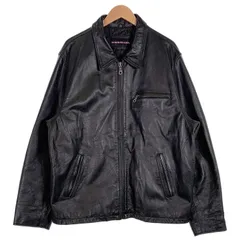 CHARLES  チャールズ クライン シングル レザージャケット ブラック Size XL 2026年最新】Charles Klein メンズ レザージャケット・ライダースの