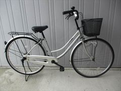 送料無料相談可！27インチ自転車！淡いピンクシルバー！ダイワサイクル