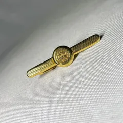 美品 GUCCI グッチ インターロッキングG GGロゴ ゴールドメタリック ヴィンテージ ネクタイピン タイピン タイバー メンズアクセサリーのサムネイル