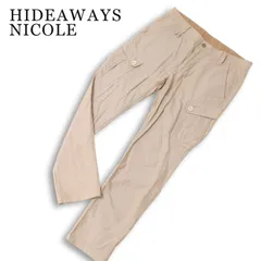 HIDEAWAYS NICOLE ハイダウェイ ニコル 通年★ ストレッチ テーパード カーゴ パンツ Sz.48 メンズのサムネイル