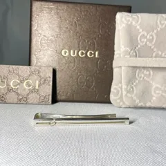 GUCCI グッチ インターロッキング ノットG スターリングシルバー SV925 ネクタイピン タイピン タイバー メンズアクセサリー 付属品有のサムネイル