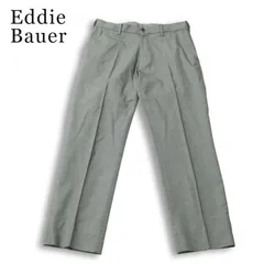 Eddie Bauer エディーバウアー 春夏 COOLMAX★ ストレッチ バーズアイ スラックス パンツ Sz.31 メンズ グレー アウトドアのサムネイル