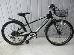 F254　★12800円★★整備済み★完成車発送★ 中古子供自転車 アサヒ　ドライド　ブラック【24インチ 】のサムネイル