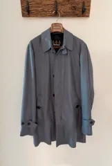 バブアー CHECK PATTERN COAT ブルー グレーのサムネイル