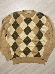 Ermenegildo Zegna(エルメネジルド ゼニア) ラムウール 100% アーガイル ニットのサムネイル