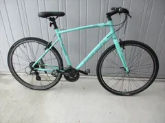 F270　★36800円★整備済み 　完成車発送　スポーツ中古自転車 ビアンキ　Cスポーツ　56ｃｍ　チェレステ【クロスバイク】のサムネイル