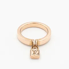 ルイヴィトン バーグ ロックイット リング 14号 ゴールド 18K PG LOUIS VUITTON メンズ レディース レア 中古 送料無料のサムネイル