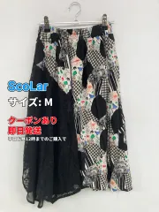 ScoLar スカラー ミモレ/半端丈スカート M ブラック レディースのサムネイル