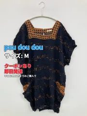 pou dou dou プードゥドゥ チュニック M ネイビー その他総柄 半袖 ショート・ミニ丈 レディースのサムネイル