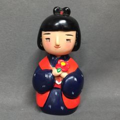 希少 お福さん オカメ 陶器 置物 縁起物 アンティーク ヴィンテージ